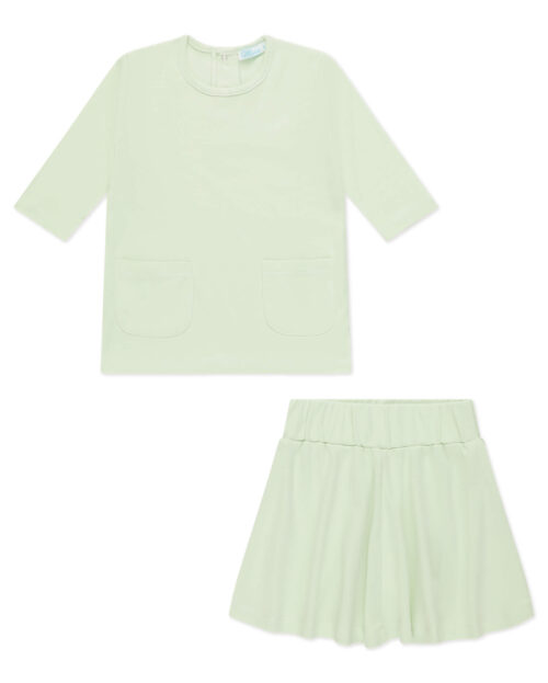 חולצה וחצאית טריקו - שרוול 4\3