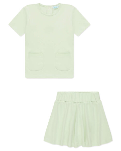 חולצה וחצאית טריקו - שרוול קצר