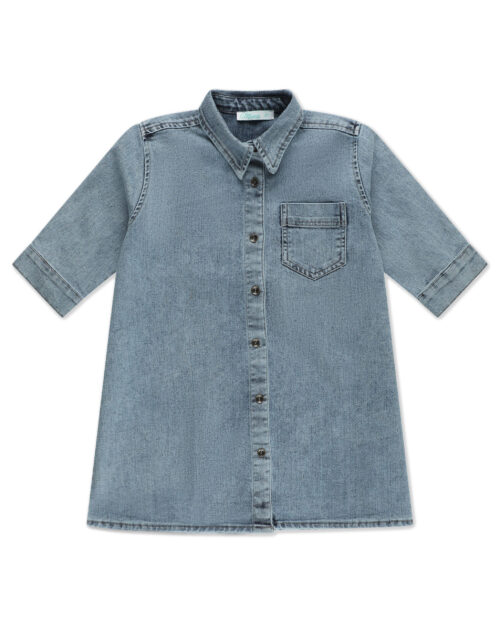 שמלת ג'ינס שרוול 4\3